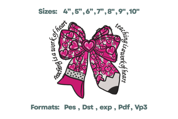 Teaching is a Work of Heart Bow Design